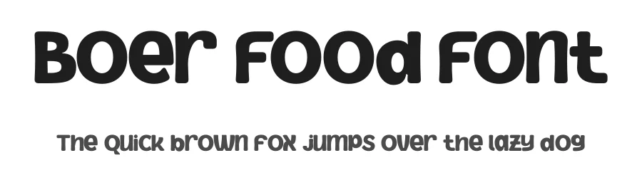 Boer Food Font by Nirmana Visual — Display Font