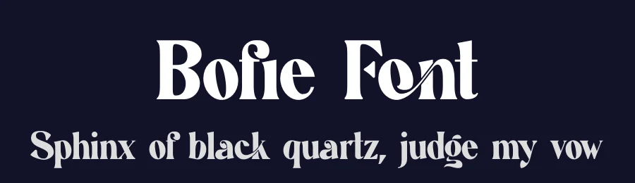 Bofie Font by yaqublekker — Display Font — thumbnail 2