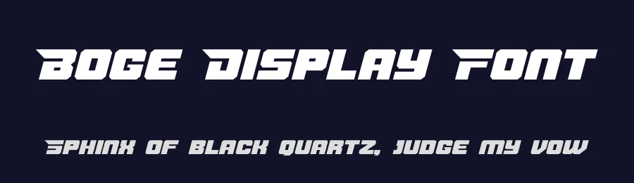 Boge Display Font by ari — Decorative Font — thumbnail 2