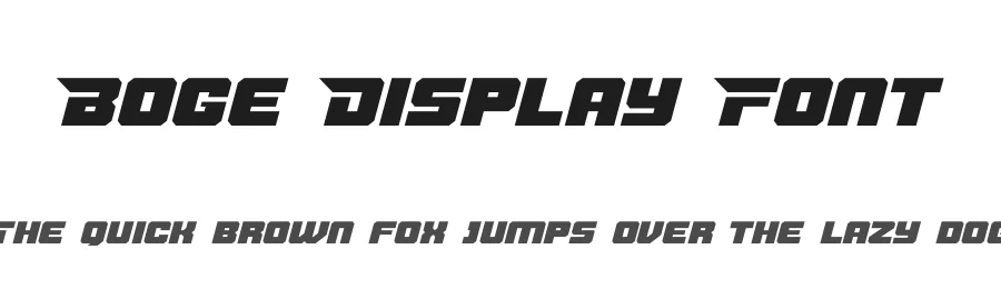 Boge Display Font by ari — Decorative Font