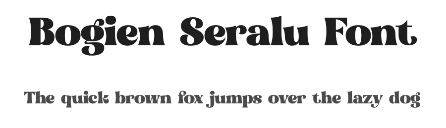 Bogien Seralu Font by letterenastudios — Serif Font