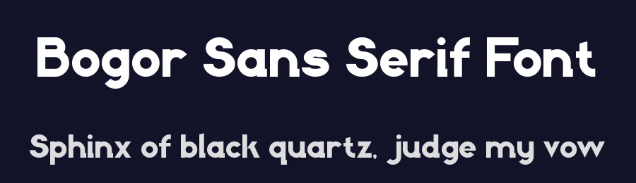 Bogor Sans Serif Font by setyaisiam — Sans Serif Font — thumbnail 2