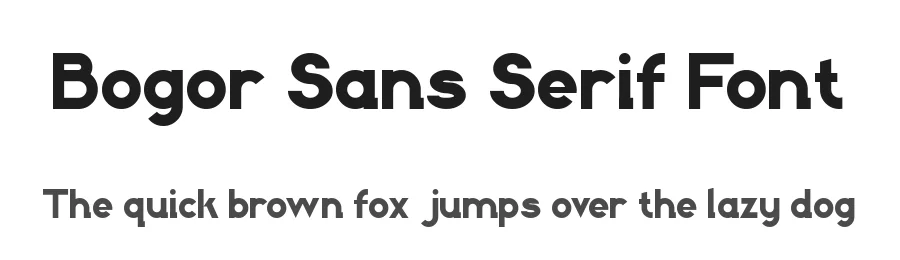 Bogor Sans Serif Font by setyaisiam — Sans Serif Font