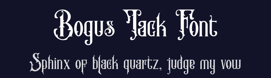 Bogus Jack Font by Rockboy Studio — Blackletter Font — thumbnail 2