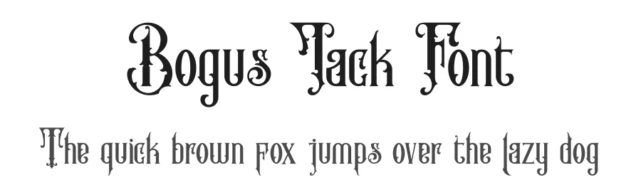 Bogus Jack Font by Rockboy Studio — Blackletter Font