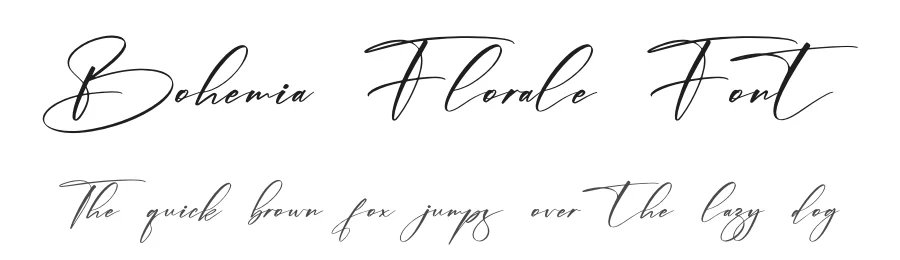 Bohemia Florale Font by afterpaper — Script Handwritten Font
