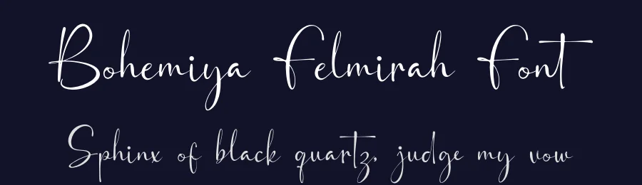Bohemiya Felmirah Font by Denustudios — Script Handwritten Font — thumbnail 2