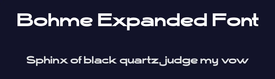 Bohme Expanded Font by afkaristudio — Sans Serif Font — thumbnail 2