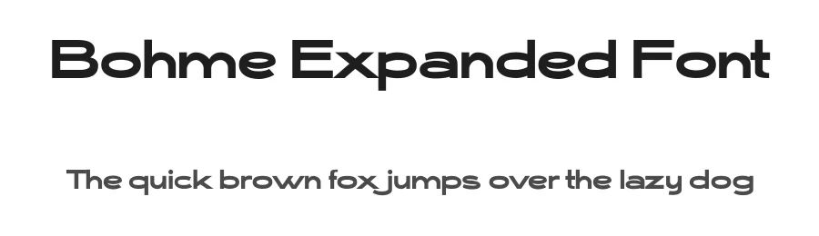Bohme Expanded Font by afkaristudio — Sans Serif Font