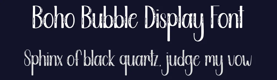 Boho Bubble Display Font by creativeletter — Display Font — thumbnail 2