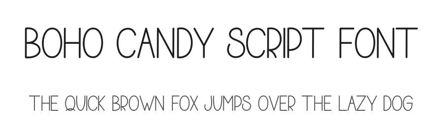 Boho Candy Script Font by freshtypeink — Display Font