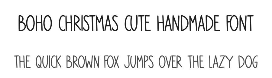 Boho Christmas Cute Handmade Font by Craftedtype — Decorative Font