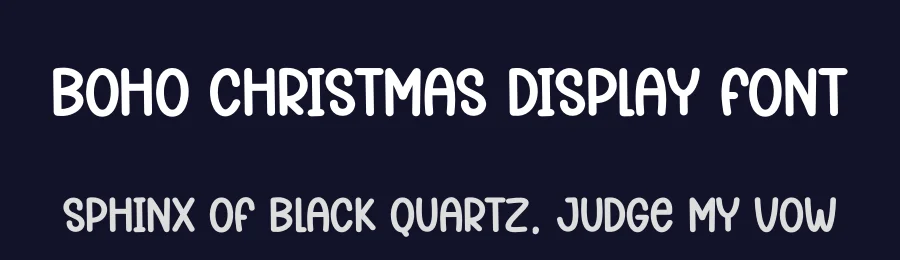 Boho Christmas Display Font by andikastudio — Display Font — thumbnail 2