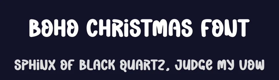 Boho Christmas Font by andikastudio — Display Font — thumbnail 2