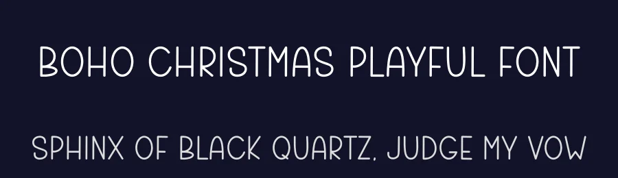 Boho Christmas Playful Font by freshtypeink — Display Font — thumbnail 2