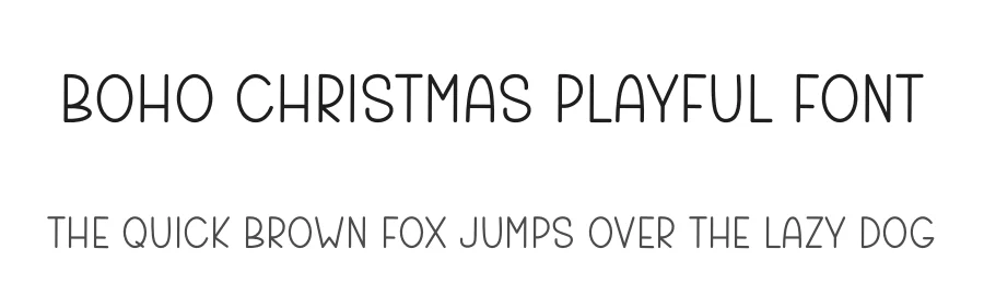 Boho Christmas Playful Font by freshtypeink — Display Font