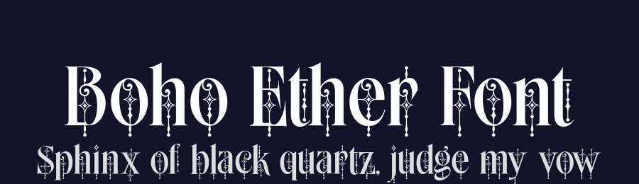 Boho Ether Font by alit design — Display Font — thumbnail 2