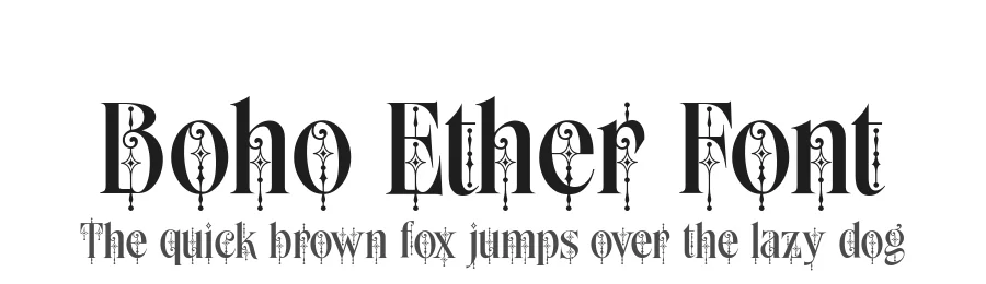 Boho Ether Font by alit design — Display Font