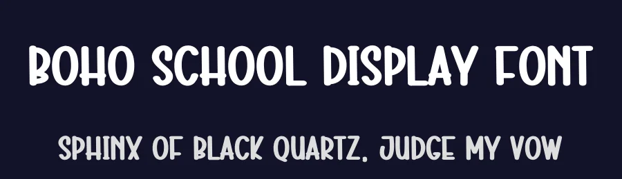 Boho School Display Font by creativeletter — Display Font — thumbnail 2