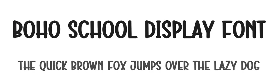 Boho School Display Font by creativeletter — Display Font
