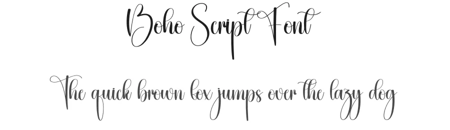 Boho Script Font by creativeletter — Script Handwritten Font