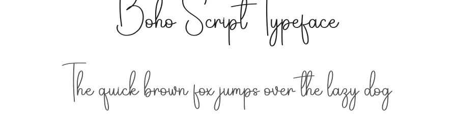 Boho Script Typeface by creativeletter — Script Handwritten Font