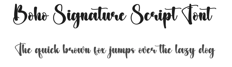 Boho Signature Script Font by creativeletter — Script Handwritten Font