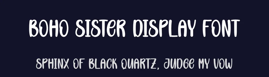 Boho Sister Display Font by creativeletter — Display Font — thumbnail 2