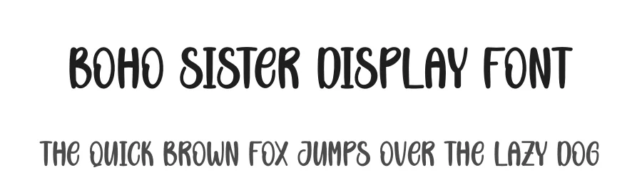 Boho Sister Display Font by creativeletter — Display Font