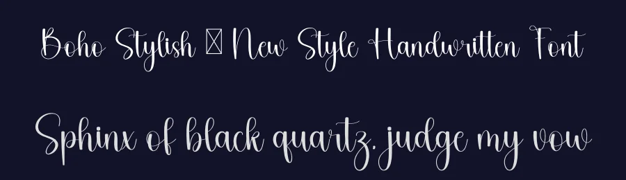 Boho Stylish – New Style Handwritten Font by freshtypeink — Script Handwritten Font — thumbnail 2