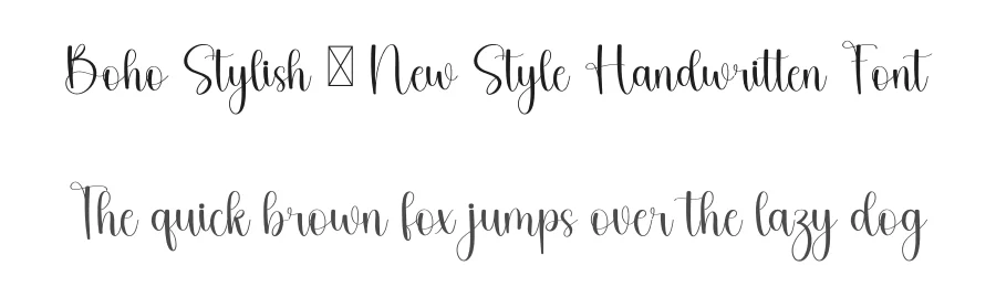 Boho Stylish – New Style Handwritten Font by freshtypeink — Script Handwritten Font