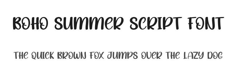 Boho Summer Script Font by creativeletter — Display Font