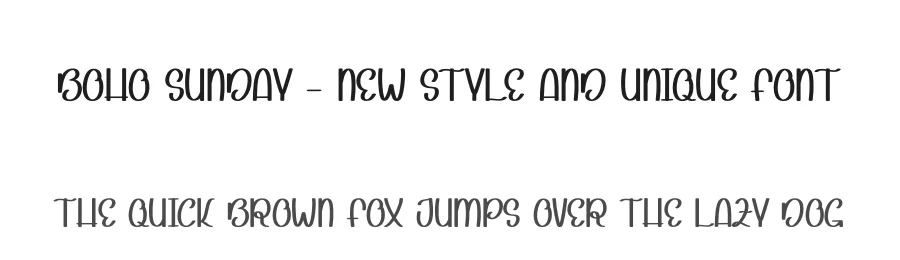 Boho Sunday – New Style And Unique Font by andikastudio — Display Font