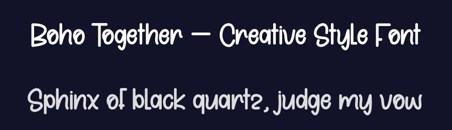 Boho Together – Creative Style Font by andikastudio — Display Font — thumbnail 2