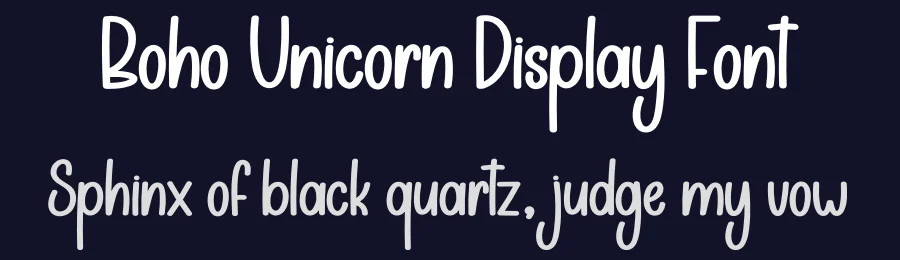 Boho Unicorn Display Font by andikastudio — Display Font — thumbnail 2