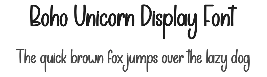 Boho Unicorn Display Font by andikastudio — Display Font