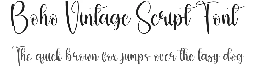 Boho Vintage Script Font by andikastudio — Script Handwritten Font