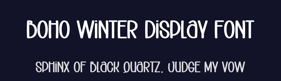 Boho Winter Display Font by andikastudio — Display Font — thumbnail 2