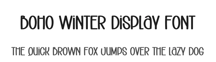 Boho Winter Display Font by andikastudio — Display Font