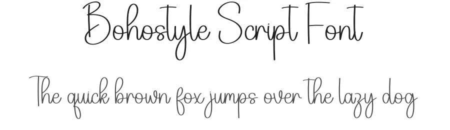 Bohostyle Script Font by Berkah Shop — Script Handwritten Font