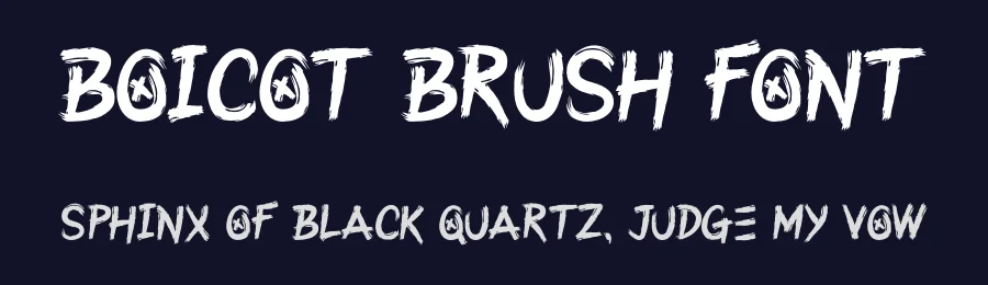 Boicot Brush Font by Maiko Hatta — Blackletter Font — thumbnail 2