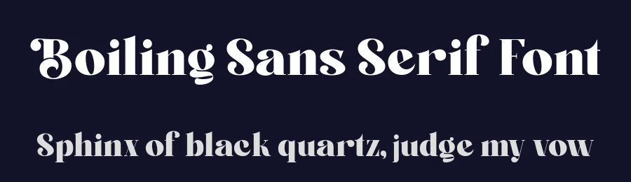 Boiling Sans Serif Font by alit design — Serif Font — thumbnail 2