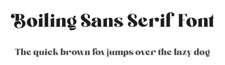 Boiling Sans Serif Font by alit design — Serif Font