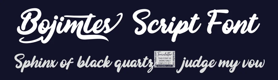 Bojimtes Script Font by twinletter — Script Handwritten Font — thumbnail 2