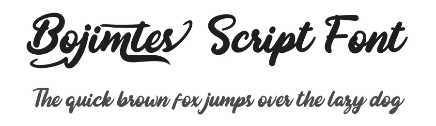Bojimtes Script Font by twinletter — Script Handwritten Font