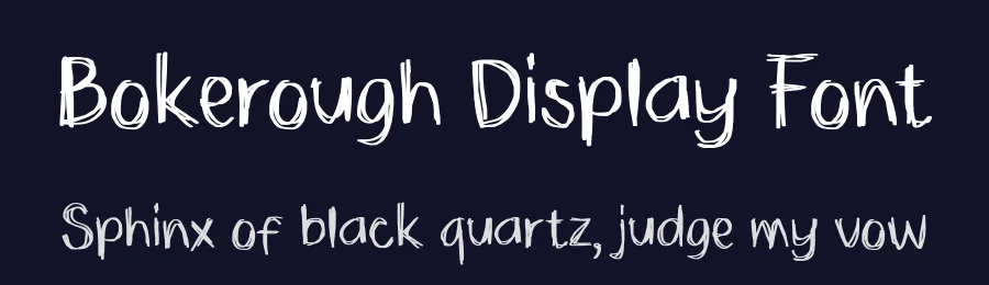 Bokerough Display Font by Zerootypeworks — Script Handwritten Font — thumbnail 2