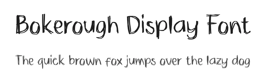 Bokerough Display Font by Zerootypeworks — Script Handwritten Font