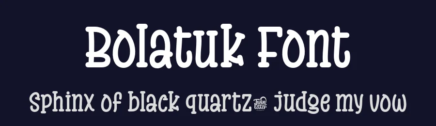 Bolatuk Font by twinletter — Display Font — thumbnail 2