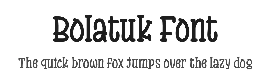 Bolatuk Font by twinletter — Display Font