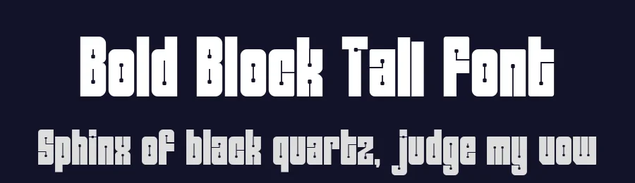 Bold Block Tall Font by PutraCetol Studio — Display Font — thumbnail 2